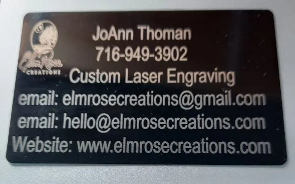 Metal business cards