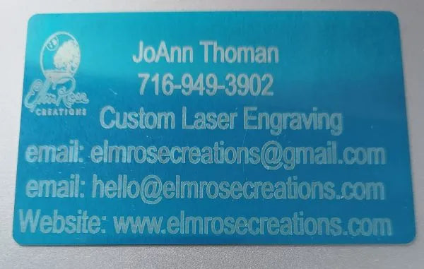 Metal business cards