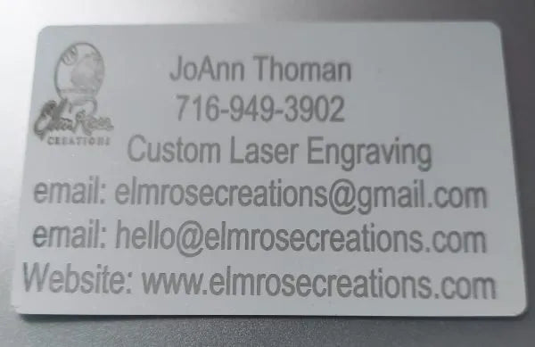 Metal business cards